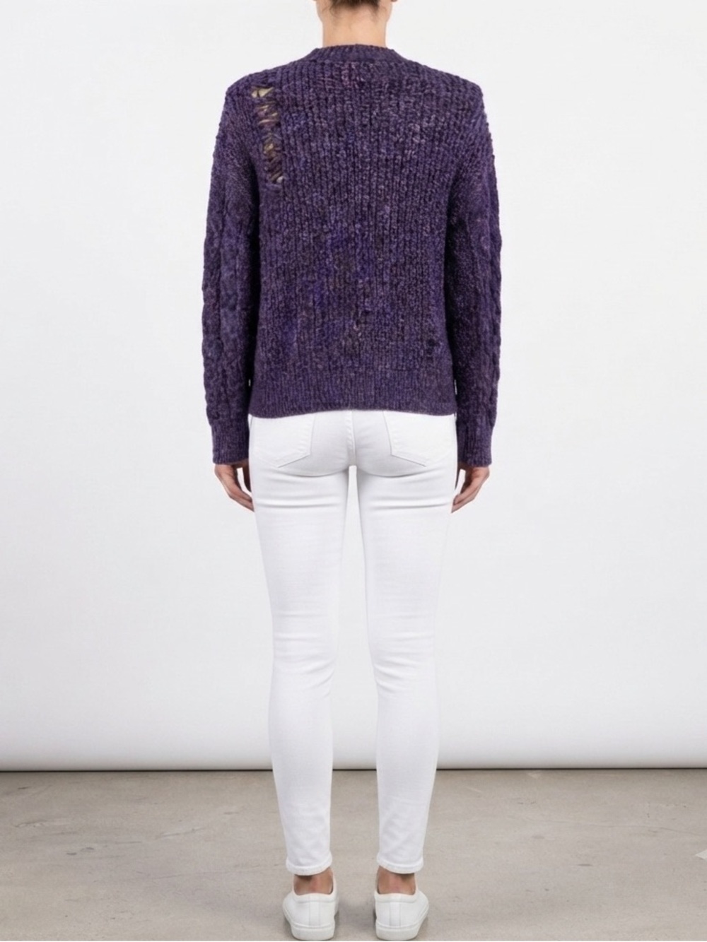 Select Trend  Sweater with ‘Distressed’ Back - Picture 3 of 10